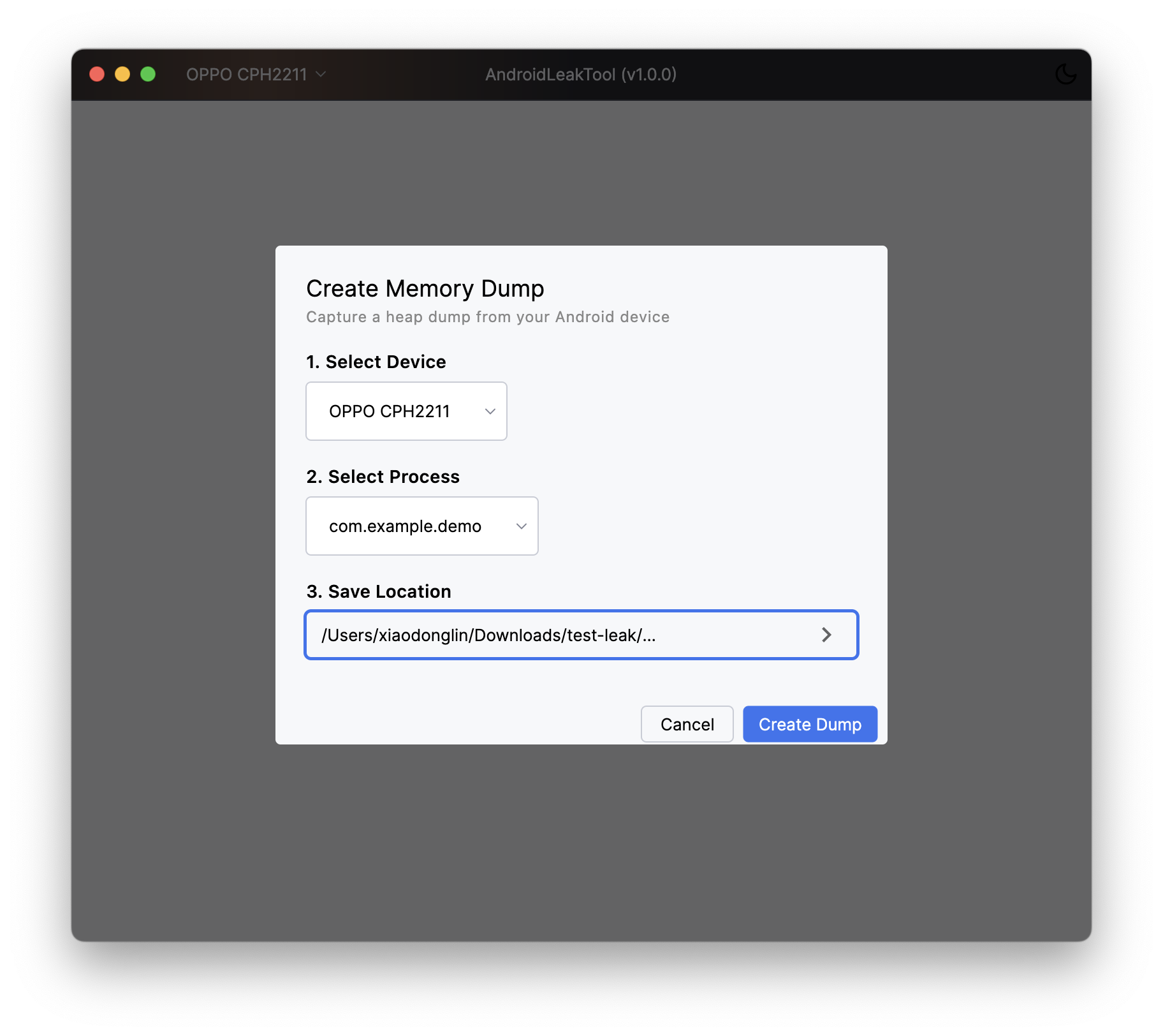 One-Click HPROF Dump and Analysis Feature for Android Apps